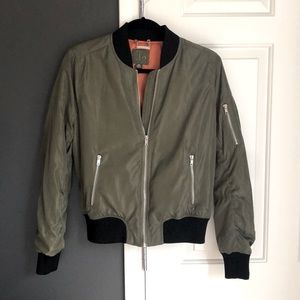 Army Green Bomber Jacket